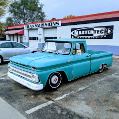 Photo of old classic car outside our Wichita transmission repair shop