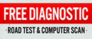 Graphic promoting the free diagnostic test Mastertech Transmissions offers at their Wichita shop